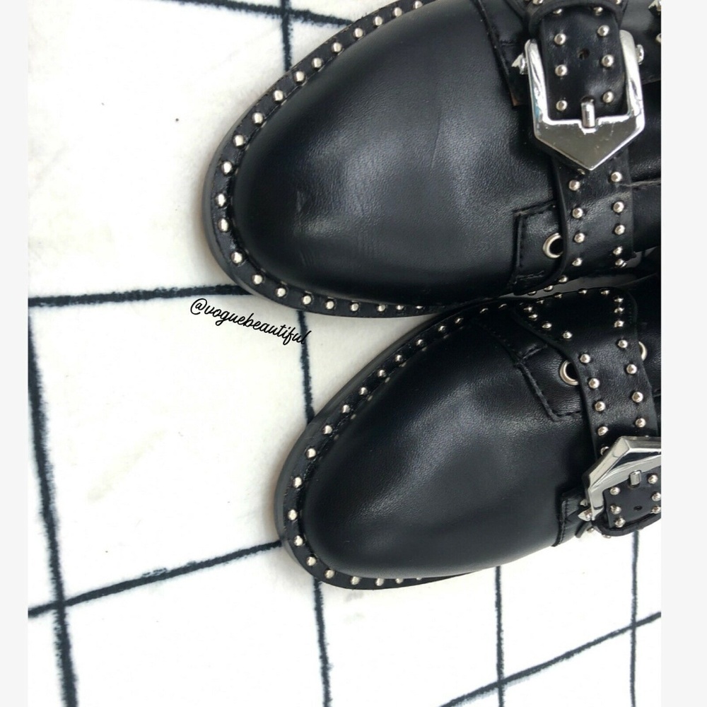 Jessica Buurman Lewis Studded Biker Ankle Boots - Picture 4 of 7